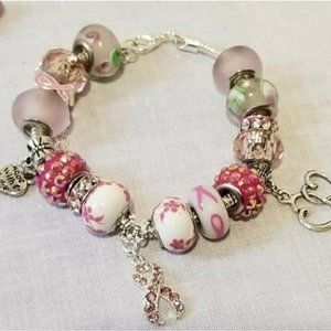 BCA Breast Cancer Awareness Bracelet Charm